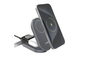 Mobiel - Adapters & Opladers - SBS 3-in-1 Foldable Wireless Charging Station QI2 MFI - Made for iPhone - Black - TEWIRMAGFOLD31QI2MFI