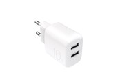 Mobiel - Adapters & Opladers - Puro PROLITE 10W 2x USB-A Wall Charger - White - PUTC2USBA10WDYWHI