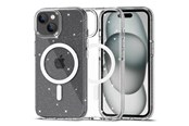 Mobiel - Covers & Cases - Tech-Protect FlexAir Hybrid MagSafe Case for iPhone 15 - Clear Glitter - 9490713936313