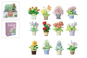 Creatief spelen - Trend Toys Building blocks plant in pot 12 asst. CDU - 201049