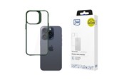 Mobiel - Covers & Cases - 3mk Satin Armor Case+ Green for Apple iPhone 15 Pro - transparent - 5903108592581
