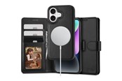 Mobiel - Covers & Cases - Tech-Protect MagSafe Wallet Case with Wallet for iPhone 16 - Black - 5906302311583