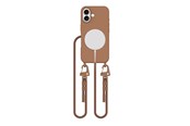 Mobiel - Covers & Cases - Tech-Protect MagNecklace MagSafe Case with Lanyard for iPhone 16 - Brown - 5906302311927