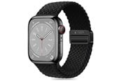 Smartwatch - Accessoires - Tech-Protect Nylonmag Strap for Apple Watch 4 / 5 / 6 / 7 / 8 / 9 / SE / Ultra 1 / 2 (42 / 44 / 45 / 49 MM) - Black - 5906302312764