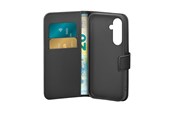 Mobiel - Covers & Cases - Puro PU Leather Booklet Case with Flap and Wallet for Samsung Galaxy S25+ - Black - PUSGS25PBOOKC8BLK