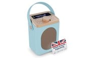DAB & Wekkerradio - Majority Little Shelford Portable Bluetooth DAB Radio - Duck Egg - DAB+/FM - Mono - Blue - LSH-DAB-DUK