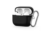 Mobiel - Covers & Cases - Tech-Protect Silicone Hook Case for Apple AirPods Pro 1/2 - Black - 5906302313297