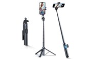 Statief - Wozinsky Selfie stick WC1Y30S telescopic tripod 1.3m with phone holder - black - 5907769384493