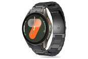 Smartwatch - Accessoires - Tech-Protect Stainless Strap for Samsung Galaxy Watch 4 / 5 / 5 Pro / 6 / 7 / FE - Black - 5906302313556