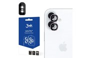 Mobiel - Beschermend glas - 3mk Lens Protection Camera Cover with Pink Frame for iPhone 16 / 16 Plus - 5903108588539