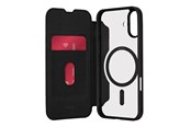 Mobiel - Covers & Cases - Puro Book Mag MagSafe Leather Case with Flap and Card Slot for iPhone 16 - Black - PUIPC1661BKMAGBLK