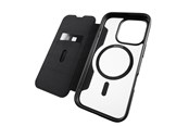 Mobiel - Covers & Cases - Puro Book Mag MagSafe Leather Case with Flap and Card Slot for iPhone 16 Pro Max - Black - PUIPC16P67BKMAGBLK