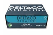 Batterij - Deltaco AA alkaline (100-Pack) - LR6-100B