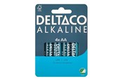Batterij - Deltaco battery - 4 x AA / LR6 - Alkaline - LR6-4B