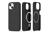 Mobiel - Covers & Cases - Tech-Protect Silicone MagSafe Case for iPhone 15 - Matte Black - 9319456604221