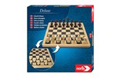 Bordspellen, Kaartspellen & Dobbelspellen - Noris DEvi LOVEuxe Wooden - Chess & Checkers - 606104577
