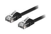Netwerk - kabel - Deltaco patch cable - 10 m - black - Zwart - 10m - TP-610S-FL