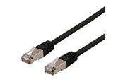 Netwerk - kabel - Deltaco STP-625SAU - patch cable - 25 m - black - Zwart - 25m - STP-625SAU