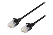 Netwerk - kabel - Deltaco patch cable - 2 m - black - Zwart - 2m - UUTP-1047