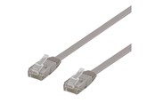 Netwerk - kabel - Deltaco patch cable - 1 m - grey - Grijs - 1m - TP-61-FL