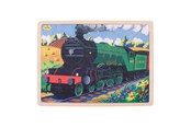 Puzzels - Bigjigs Wooden Jigsaw Puzzle Flying Scotsman - 35 pcs. Hout - BJ484