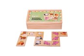 Houten speelgoed - Bigjigs Wooden Domino Farm Animals - BJ736