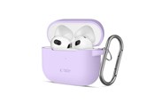 Mobiel - Covers & Cases - Tech-Protect Silicone Hook Case for Apple AirPods 3 - Purple - 5906302375080