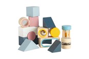 Speelgoed voor baby's - Bigjigs Wooden Sensory Blocks - 14 pcs. - 36054