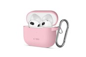 Mobiel - Covers & Cases - Tech-Protect Silicone Hook Case for Apple AirPods 3 - Pink - 5906302375127