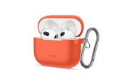 Mobiel - Covers & Cases - Tech-Protect Silicone Hook Case for Apple AirPods 3 - Orange - 5906302375134