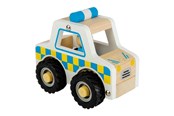 Houten speelgoed - Bigjigs Wooden Police Car - 38007