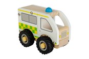 Houten speelgoed - Bigjigs Wooden Ambulance - 38008