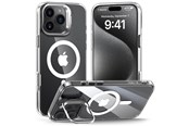 Mobiel - Covers & Cases - Tech-Protect MagStand MagSafe Case for iPhone 16 Pro - Transparent - 5906302375844