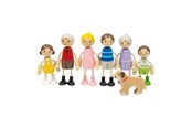 Houten speelgoed - Bigjigs Wooden Dollhouse Family - 7-piece - 38019