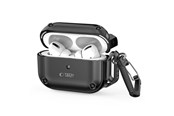 Mobiel - Covers & Cases - Tech-Protect Rough Hook Case with Carabiner for Apple AirPods Pro 1/2 - Black - 5906302376278