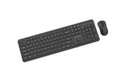 Toetsenbord - Gembird Slim Pro Business - keyboard and mouse set full size - QWERTY - US - black Input Device - Keyboard and mouse set - Engels (US international) - Zwart - KBS-WPS-01
