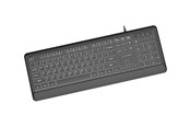 Toetsenbord - Gembird - keyboard - Slim full size - QWERTY - US - black Input Device - Toetsenbord - Engels (US international) - Zwart - KB-UML-04