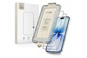 Mobiel - Beschermend glas - Tech-Protect Quick Set+ 2-pack Tempered Glass for iPhone 17 - Black - 5906302319336