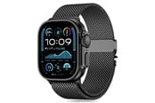 Smartwatch - Accessoires - Tech-Protect Milano Strap for Apple Watch 6 / 7 / 8 / 9 / 10 / SE / Ultra 1 / 2 (44 / 45 / 46 / 49 MM) - Black - 5906302370641