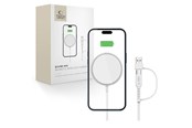 Mobiel - Adapters & Opladers - Tech-Protect QI15W-A44 Magnetic Wireless Charger with MagSafe - White - 5906302380329