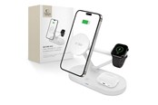 Mobiel - Adapters & Opladers - Tech-Protect QI15W-A41 3in1 Wireless Charger with MagSafe for Apple Devices - White - 5906302380145