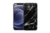Mobiel - Covers & Cases - CRONG Marble Case - iPhone 12 Mini Case - Black - CRG-MRB-IP1254-BLK