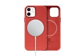 Mobiel - Covers & Cases - CRONG Essential Cover Magnetic - iPhone 12 / iPhone 12 Pro MagSafe Leather Case - Red - CRG-ESSM-IP1261-RED