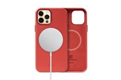 Mobiel - Covers & Cases - CRONG Essential Cover Magnetic - iPhone 12 Pro Max MagSafe Leather Case - Red - CRG-ESSM-IP1267-RED
