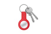 Mobiel - Covers & Cases - CRONG Silicone Case with Key Ring – Protective keychain case for Apple AirTag 1/2 - red - CRG-ATS-RED