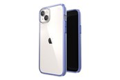 Mobiel - Covers & Cases - Speck Presidio Perfect-Clear with Impact Geometry - iPhone 15 Plus / 14 Plus Case with MICROBAN Coating - Clear / Grounded Purple - 150124-9862