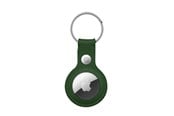 Mobiel - Covers & Cases - CRONG Leather Case with Key Ring – Protective leather case with key ring for Apple AirTag 1/2 - green - CRG-ATL-OLV