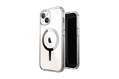Mobiel - Covers & Cases - Speck Presidio Perfect-Clear MagSafe - iPhone 17e / 16e / 15 / 14 / 13 Case - Clear / Chrome Finish / Serene Silver - 150553-3240