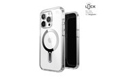 Mobiel - Covers & Cases - Speck Presidio Perfect-Clear ClickLock & Magsafe - iPhone 15 Pro Case - Clear / Chrome Finish / Serene Silver - 150449-3199