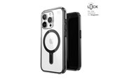 Mobiel - Covers & Cases - Speck Presidio Perfect-Clear ClickLock & Magsafe - iPhone 15 Pro Case - Clear / Frosted Black / Slate Gray - 150449-3233